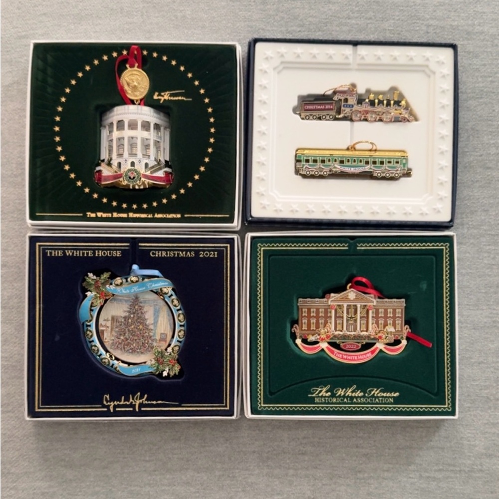 NIB White House Holiday Ornament Set